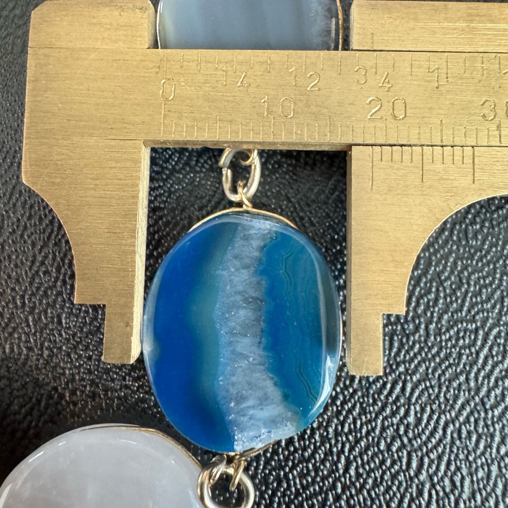 Multicolor Wire Wrapped Agate Stone Necklace - image 5